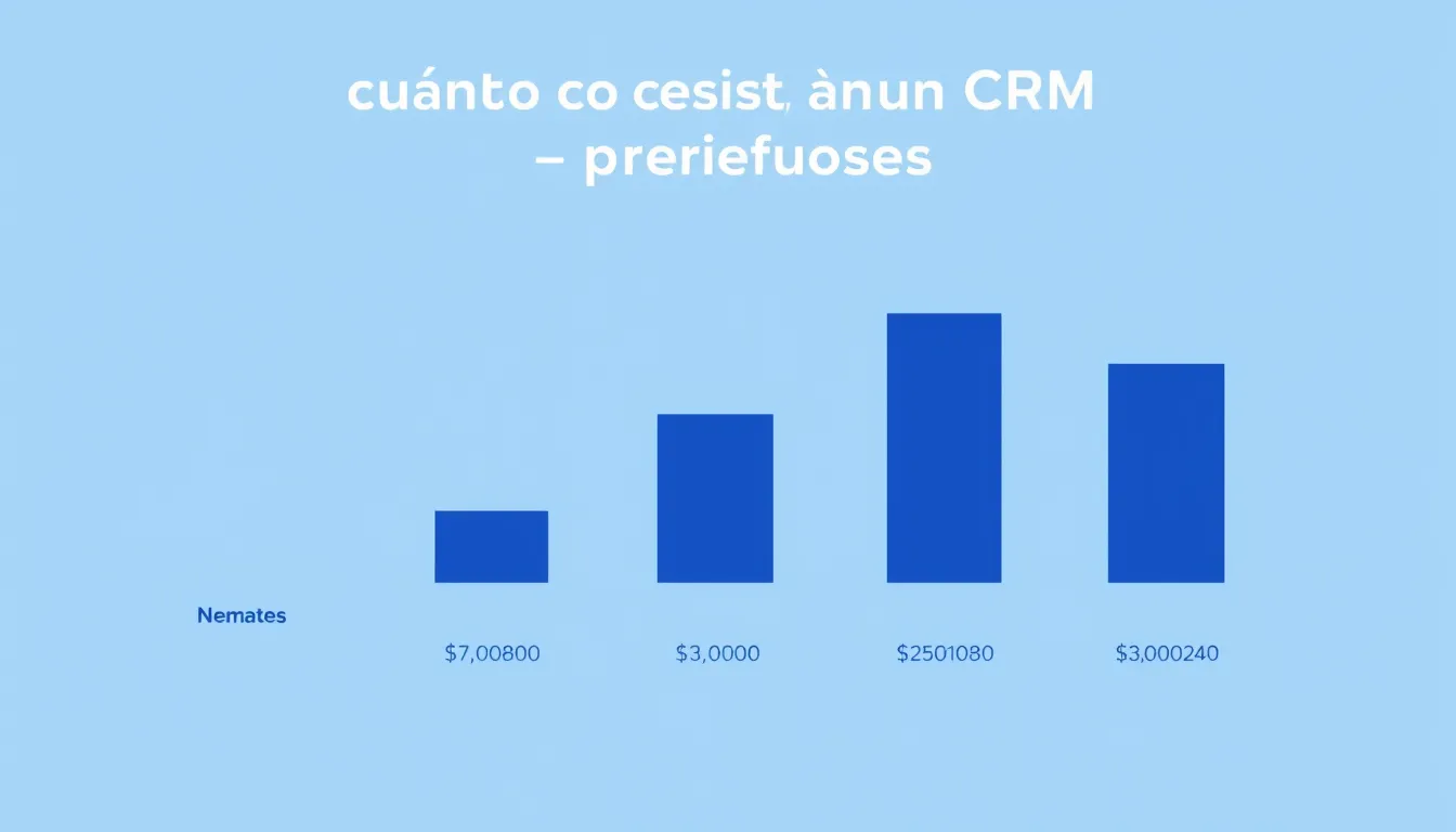 Cuánto cuesta un CRM para pymes: precios reales — CRM para pymes