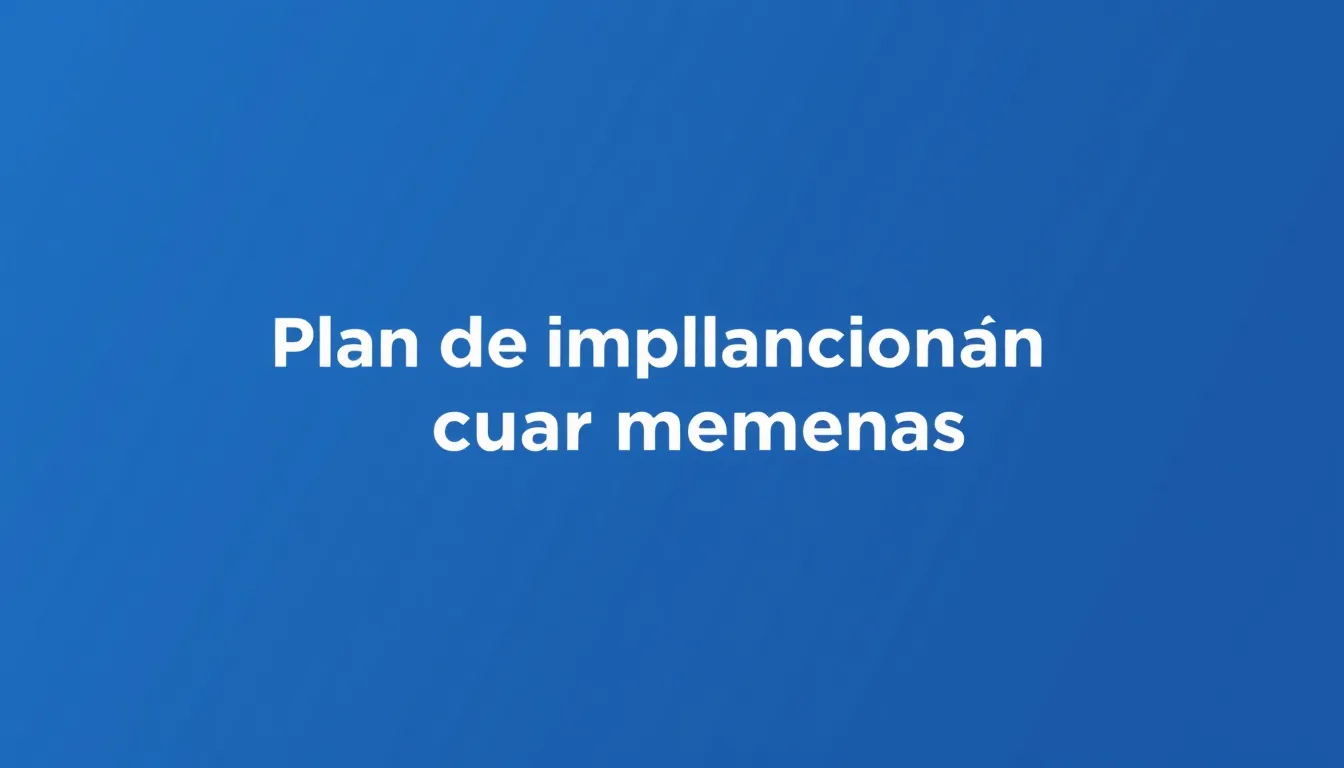 Plan de implantación en cuatro semanas — gestión de clientes con CRM