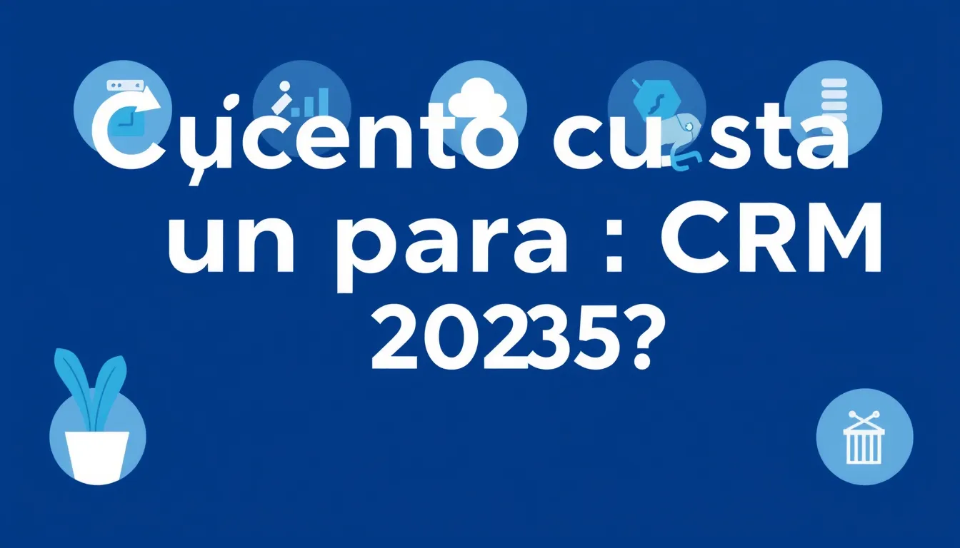 Cuánto cuesta un CRM para pymes en 2025 — Qué es un CRM para pymes